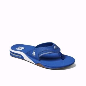 Reef Fanning X MLB Dodgers Flip Flop Sandal Bottle Opener &Superior Arch Support